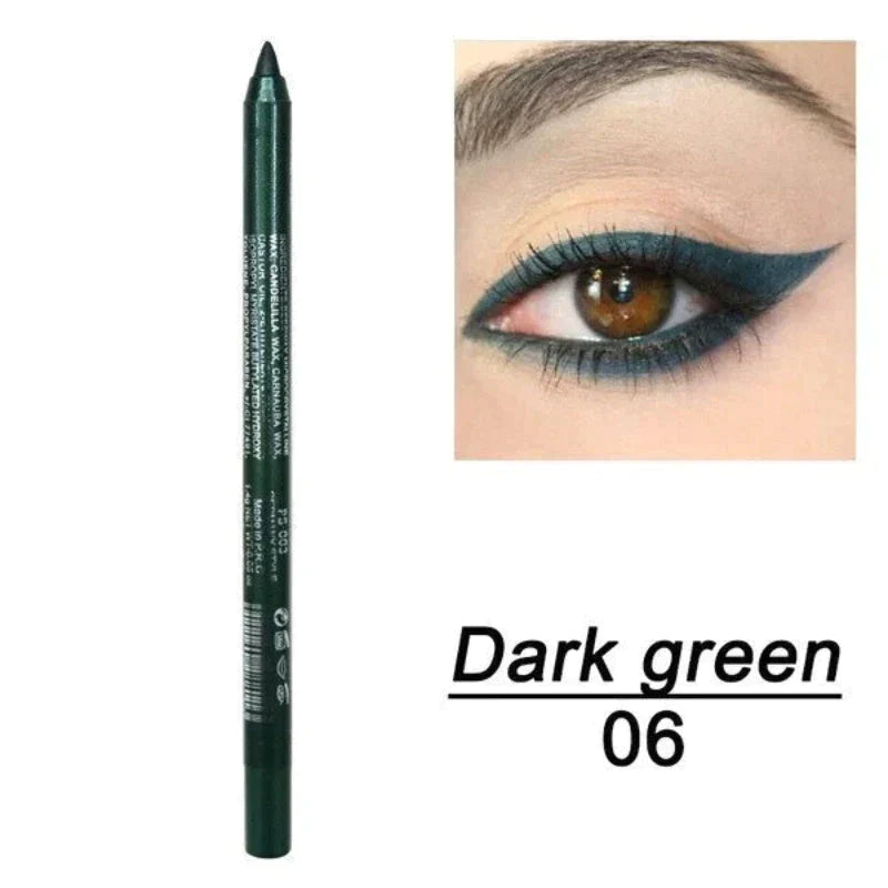 💄 50% RABATT! 🎨 14-delars Set med Vattenfast Gel-Eyeliner – Metallisk & Pärlemorskimrande Finish, Långvarig & Smetfri Formula För Perfekt Linning 👁️