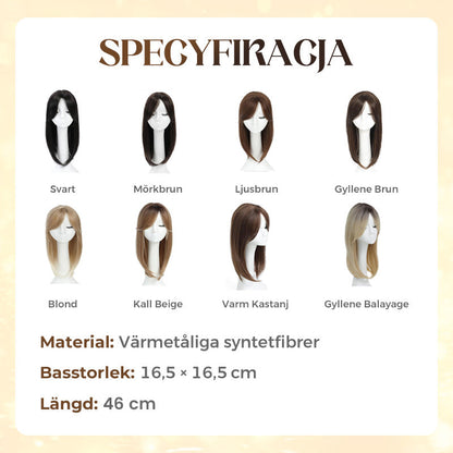 💇‍♀️✨ 50% RABATT! | Topper Med Lugg – Lager-på-lager Hårförlängning för Tunt Hår, Volym & Naturlig Look!