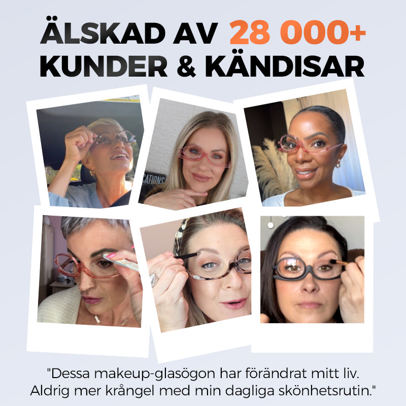 🔥💕Roterande sminkglasögon🧐