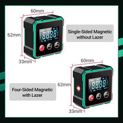 🔥 Fri frakt SISTA DAGENS ERBJUDANDE - 49% RABATT 🔥 Magnetisk digital vinkelmätare med elektronisk laser