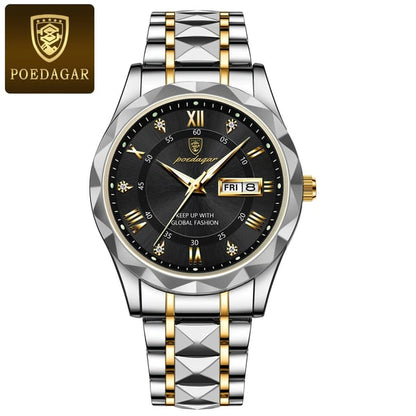 🎁Vattentätt toppmärke lyxigt manarmbandsur med lysande
