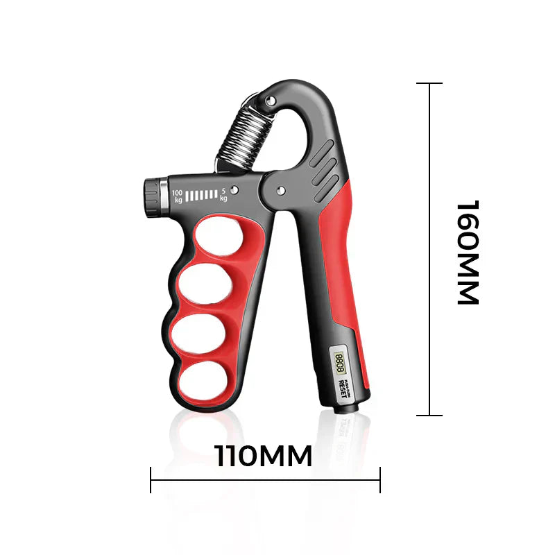Justerbar handgreepstränare med elektronisk avläsnin