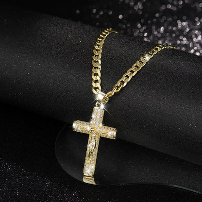 ✝️ 50% RABATT! 🙏 Halsband med Jesuskrucifixhänge – Klassiskt Design, Högglans Finish & Perfekt Som En Meningsfull Accessoar Eller Gåva 🕊️