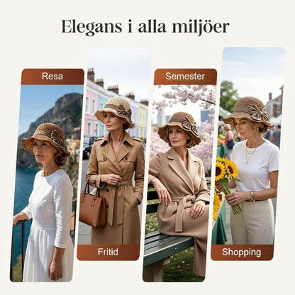 🏖️👒Stråhatt Med Retrobåge - Hopfällbar Och Andningsbar Resa