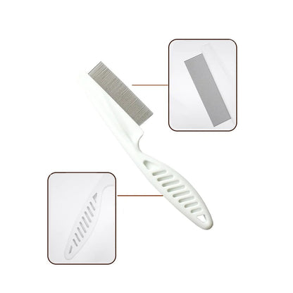 🐾 Köp 1 få 1 GRATIS! 🛁 Multifunktionell Husdjurskam – Borttagning av Tårfläckar & Loppor med Fina Stålnålar ✨