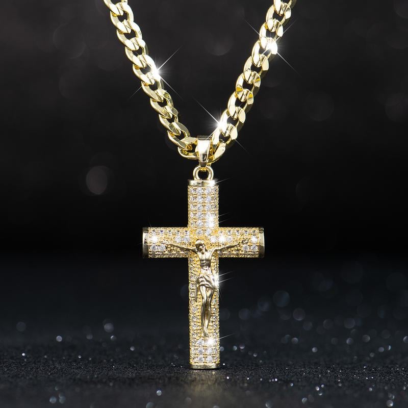 ✝️ 50% RABATT! 🙏 Halsband med Jesuskrucifixhänge – Klassiskt Design, Högglans Finish & Perfekt Som En Meningsfull Accessoar Eller Gåva 🕊️
