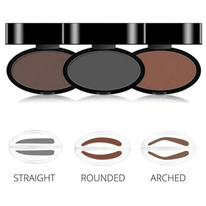 🎁 2026 Nya Ankomster 50% rabatt💥Eyebrow Stamp Pulverset med Applikatorborste, Ett Tryck Perfekta Ögonbryn, Vattentålig Långvarig 24H Ögonbrynsmakeup för Enkla Dagliga Salongsliknande Ögonbryn