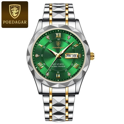 🎁Vattentätt toppmärke lyxigt manarmbandsur med lysande