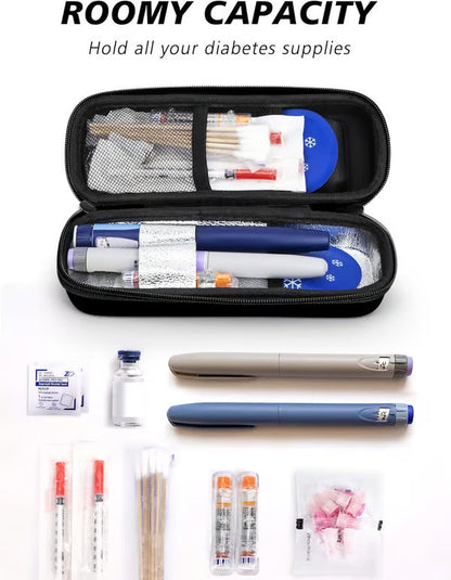 🔥💙 50% RABATT NU! Resekylväska med temperaturdisplay för säker medicinförvaring ✨