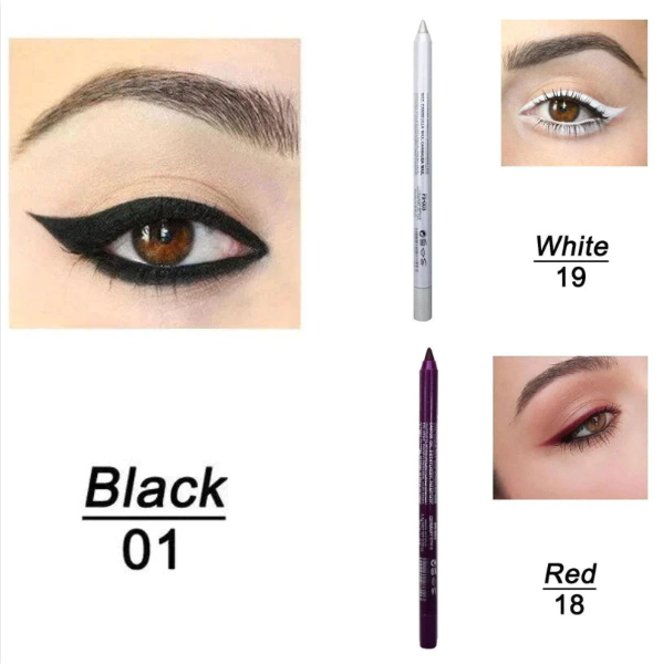💄 50% RABATT! 🎨 14-delars Set med Vattenfast Gel-Eyeliner – Metallisk & Pärlemorskimrande Finish, Långvarig & Smetfri Formula För Perfekt Linning 👁️