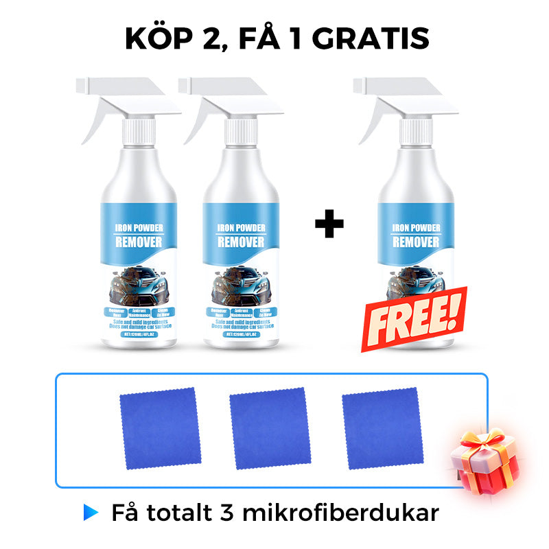 🔥Spray för borttagning av rost och järnpartiklar från bilar