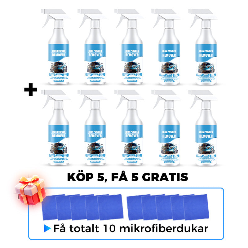 🔥Spray för borttagning av rost och järnpartiklar från bilar