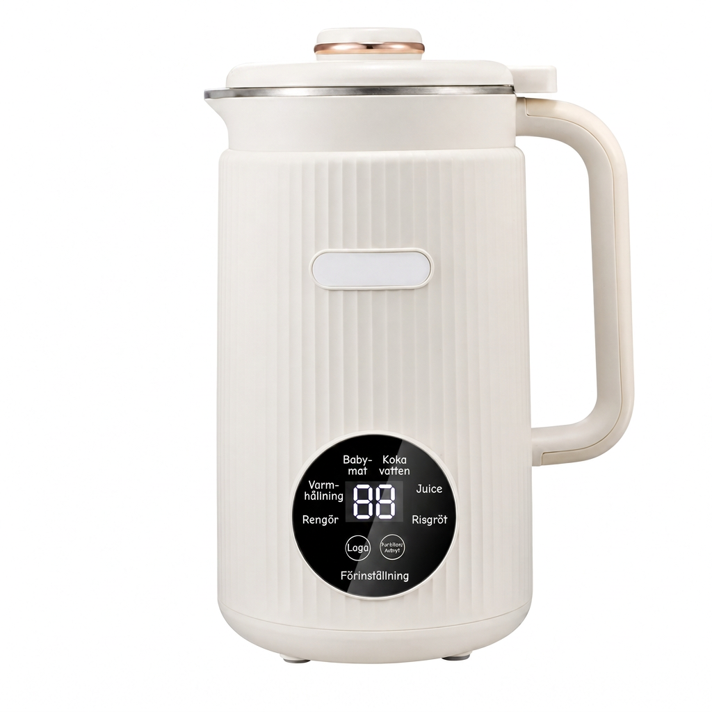 🥛 50 % RABATT NU! ⚙️ Automatisk sojamjölksmaskin med kraftfull mixer – 1500 ml, filterfri & 10 blad i 304 rostfritt stål ✨