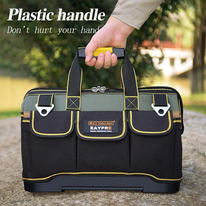 🧰 50 % RABATT NU! 🔧 Multi-functional wear resistance toolkit – stor kapacitet, vattentät Oxford-tyg & axelrem – perfekt för proffs och DIY 🛠️