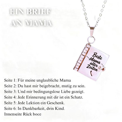 📖 Öppningsbart bokformat hjärthalsband – Personligt, allergivänligt & presentklart ✨
