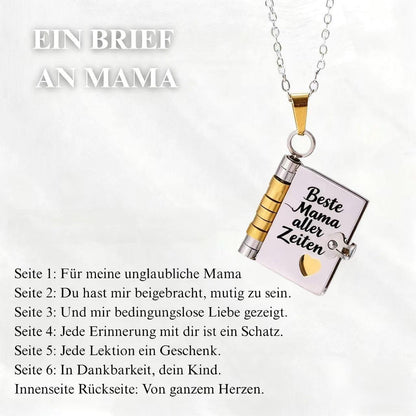 💖📖 50% RABATT! Öppningsbart Hjärtbokhalsband – Speciell gåva till familj & nära och kära ✨