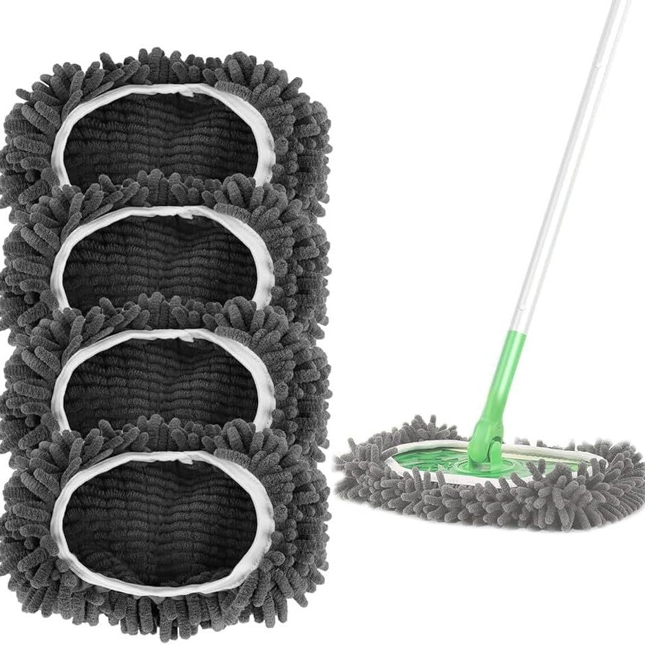 🧹 50% RABATT 💧 | Återanvändbara Moppdukar – Korallfleece & Mikrofiberchenille
