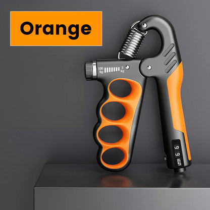 Justerbar handgreepstränare med elektronisk avläsnin