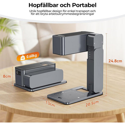 🔥C1 Laser Carving Machine Miniatyr bärbar helautomatisk skärning