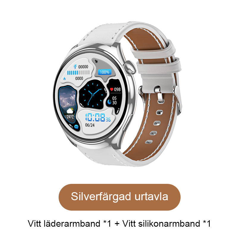 "❤️ Hälsopaket: Watch 4 Pro + Hälsoapp 📊 Spårning av SLEEP/HR/SpO2 ⚡ 7-dagars Batteritid 🎁 Just Nu: 55% Rabatt + Fri Retur"