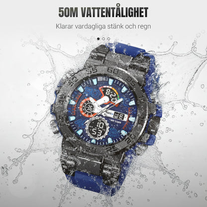 🔥Multifunktionell LED-vattentät digital klocka