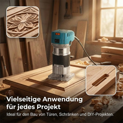 🛠️ Kraftfull 800 W träbearbetningsfräs 🎯 Komplett set med fräsar och kantfräsar
