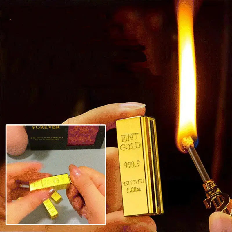 🌟God present🎁Multifunktionell metallnyckelring Tändstickor kan slås tiotusentals gånger