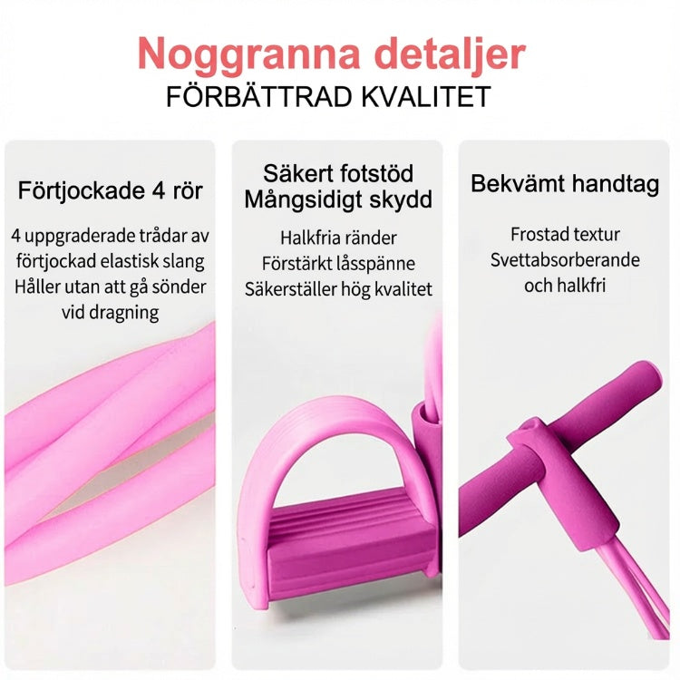 🎁Begränsad tid 50% rabatt⏳21 Fitness Resistance Bands-4 Tube Pedal Ankle Puller