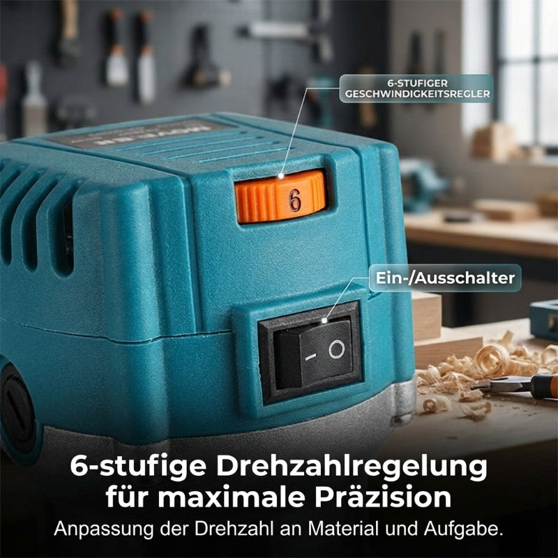 🛠️ Kraftfull 800 W träbearbetningsfräs 🎯 Komplett set med fräsar och kantfräsar