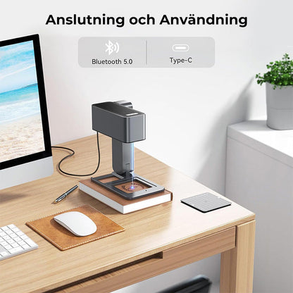 🔥C1 Laser Carving Machine Miniatyr bärbar helautomatisk skärning