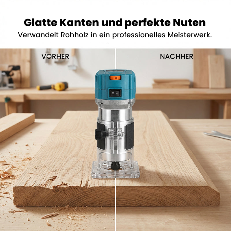 🛠️ Kraftfull 800 W träbearbetningsfräs 🎯 Komplett set med fräsar och kantfräsar