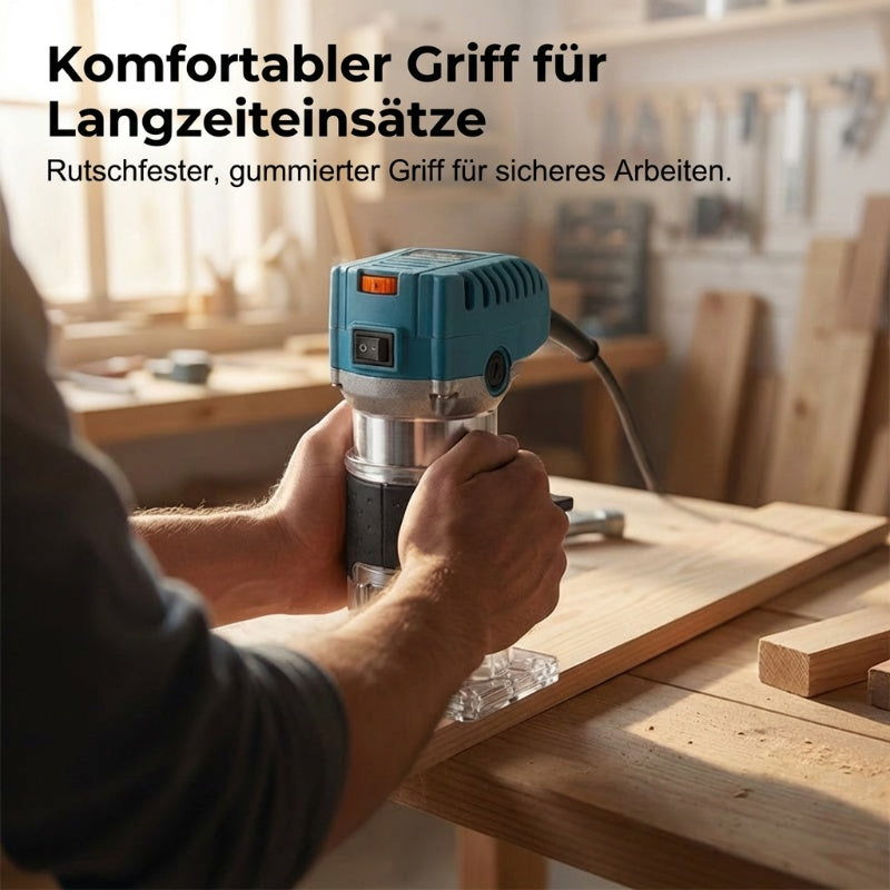🛠️ Kraftfull 800 W träbearbetningsfräs 🎯 Komplett set med fräsar och kantfräsar