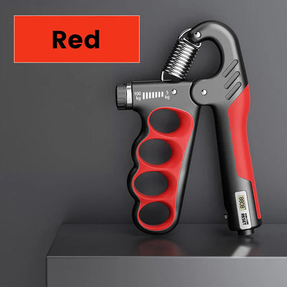 Justerbar handgreepstränare med elektronisk avläsnin