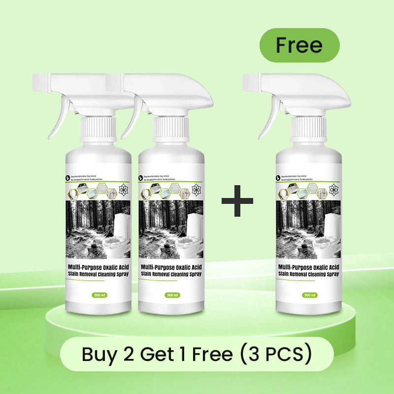 🌿 【NATURLIG FLÄCKBORTTAGNING】Oxalsyra Rengöringsspray 🔥 Multifunktionell & Miljövänlig – För Ett Skinande Hem!