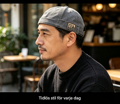 Unisex Brämlosä Skullcap Mössa, Visirlös Sjömansdesign Vintage Beanie, Viral Stapelbar Hipsterkeps för Urban Gatumode