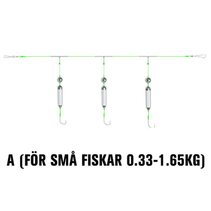 🔥3 Krokar Anti Drift Bottenfiske Rigg