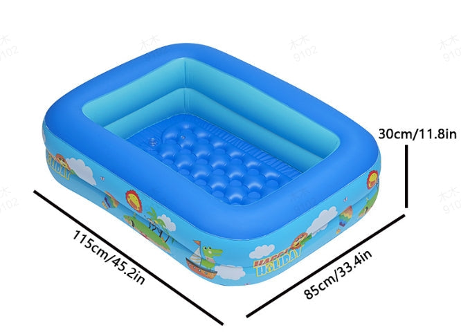 🌊 Hem Uppblåsbar simbassäng, gratis uppblåsbar pump, ⌛50% rabatt under en begränsad tid 💥