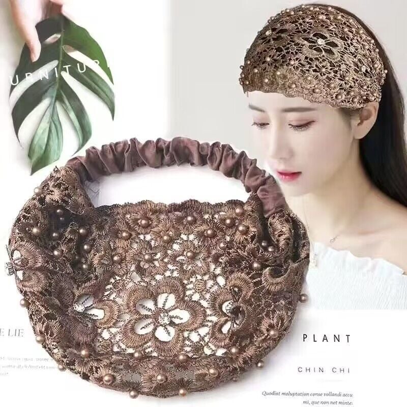 🔥Plum Blossom Hollow Beaded Wide Pannband