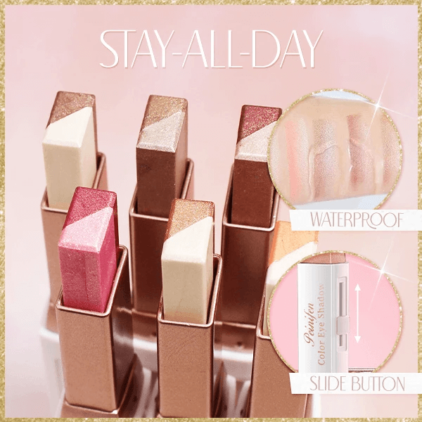 🎉 60% RABATT! ✨ SET MED 6 TVÅFÄRGADE ÖGONSKUDGESTICKS – GLITTER GRADIENT ÖGONSKUDGESTICK