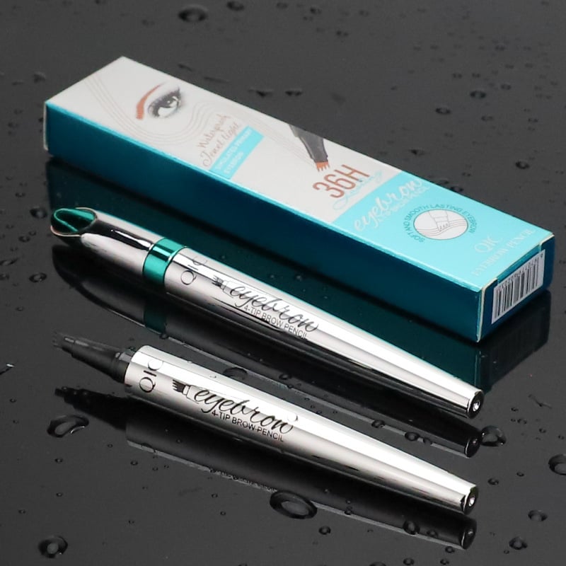 🌸3D Vattentät Microblading Ögonbrynspenna 4 Gaffelspets Tatueringspenna (🔥köp 1 få 1 gratis)