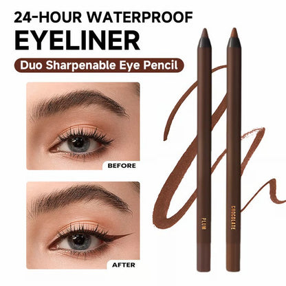 🎁Sista dagen Köp 1 få 1 gratis🔥-🌟24 timmars vattenfast eyeliner Duo slipbar ögonpenn