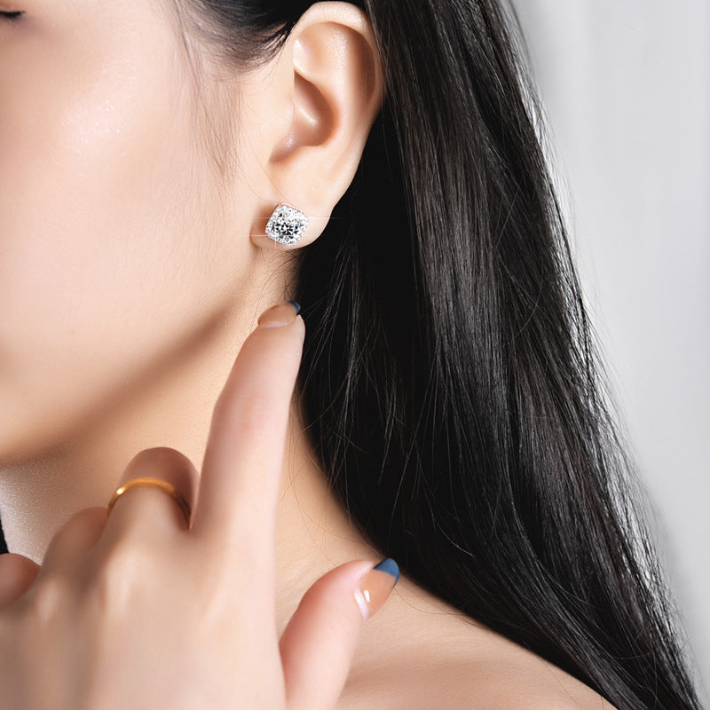 💎Örhängen med moissanit – Strålande glans, allergivänliga och perfekta för vardaglig elegans eller som present 💍