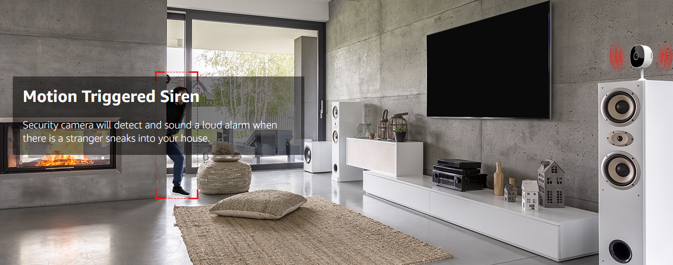 🔥SISTA DAGEN 50 % RABATT🔥2-vägs ljud trådlös säkerhetskamera📹