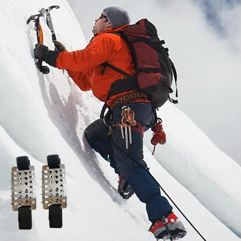 26-tandade isdubbar för halkskydd, klättring, snö och lera Halkskyddsplattor i rostfritt stål Snödubbar i manganstål