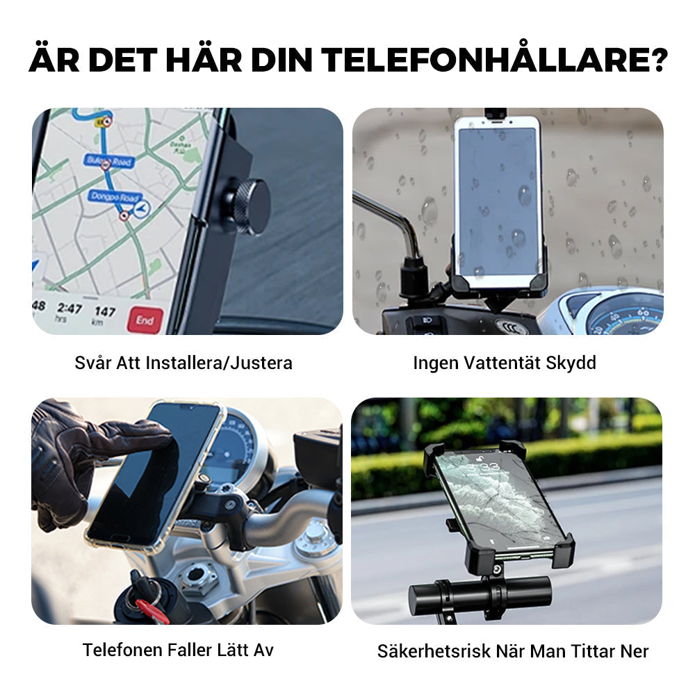 Universell Vattentät Telefonhållare för Cykel och Motorcykel