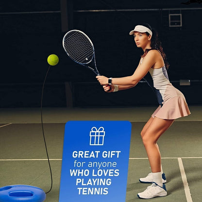 📢📢50% RABATT NU!! ⏰ Bärbar tennistränare | Stabil bas som fylls med sand eller vatten · Utrustad med upphängningssnöre · Lätt och smidig att ta med | Träning på egen hand · Utomhus i parken · Aktiviteter för hela familjen