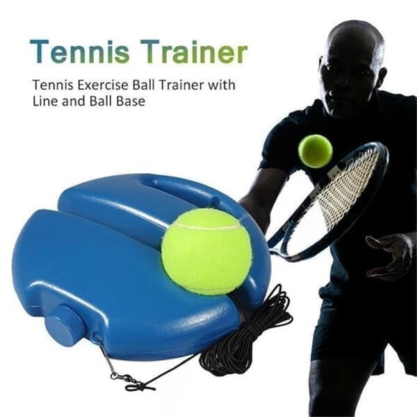 📢📢50% RABATT NU!! ⏰ Bärbar tennistränare | Stabil bas som fylls med sand eller vatten · Utrustad med upphängningssnöre · Lätt och smidig att ta med | Träning på egen hand · Utomhus i parken · Aktiviteter för hela familjen