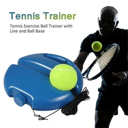 📢📢50% RABATT NU!! ⏰ Bärbar tennistränare | Stabil bas som fylls med sand eller vatten · Utrustad med upphängningssnöre · Lätt och smidig att ta med | Träning på egen hand · Utomhus i parken · Aktiviteter för hela familjen