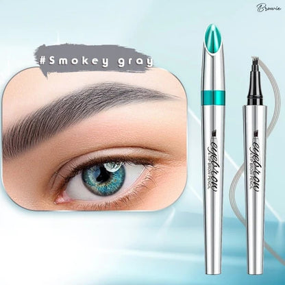 🌸3D Vattentät Microblading Ögonbrynspenna 4 Gaffelspets Tatueringspenna (🔥köp 1 få 1 gratis)