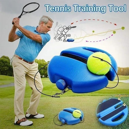 📢📢50% RABATT NU!! ⏰ Bärbar tennistränare | Stabil bas som fylls med sand eller vatten · Utrustad med upphängningssnöre · Lätt och smidig att ta med | Träning på egen hand · Utomhus i parken · Aktiviteter för hela familjen